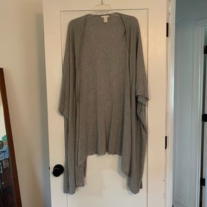 Gray duster cardigan from H&M